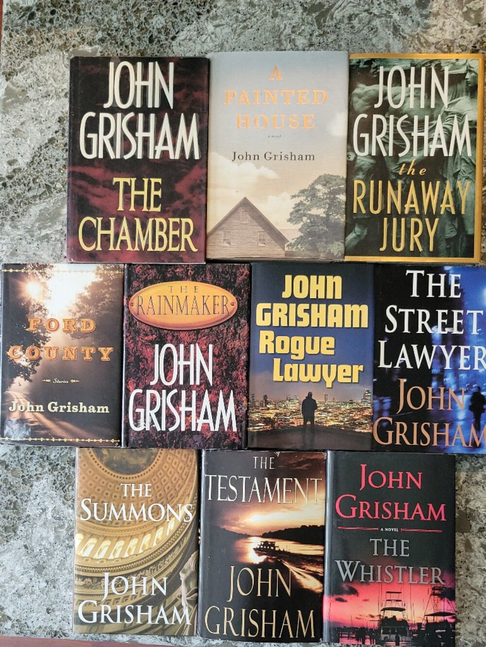 John Grisham Lot of 10 Hardcover Books